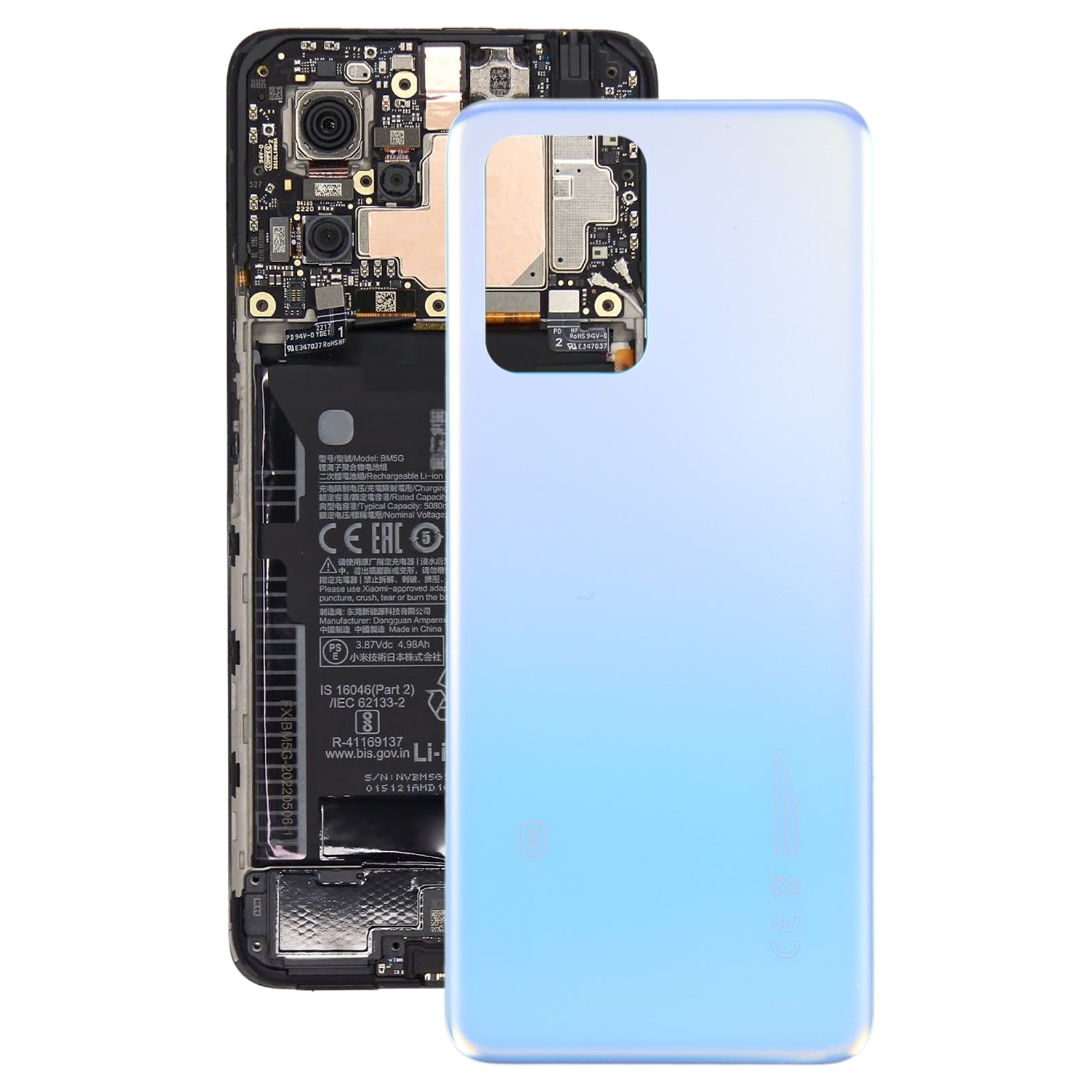 Tapa Bateria Back Cover Xiaomi Redmi Note 11T Pro Note 11T Pro+ Poco X4 GT Azul