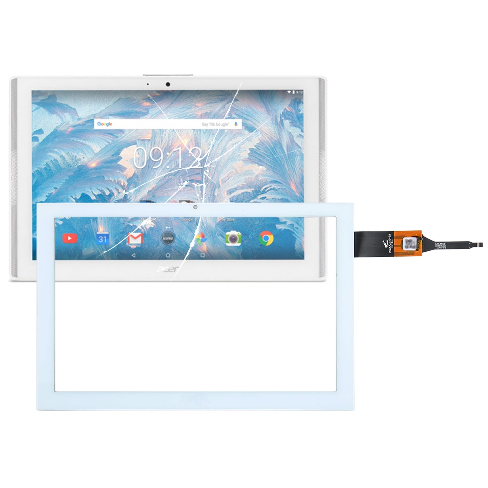 Touch Screen Digitizer Acer B3-A40 White