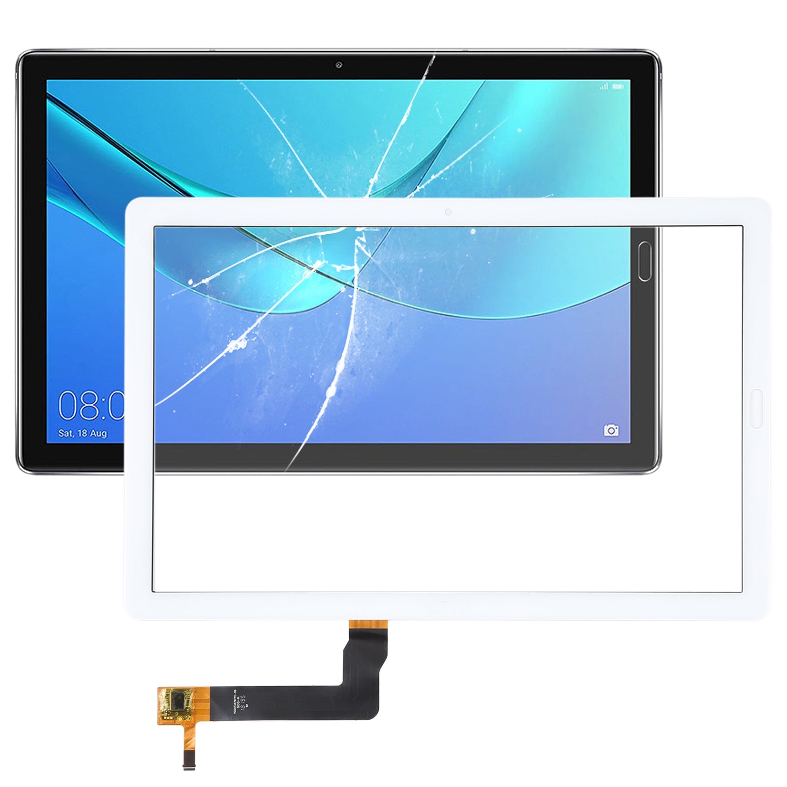 Vitre Tactile Numériseur Huawei MediaPad M5 10.8 Blanc