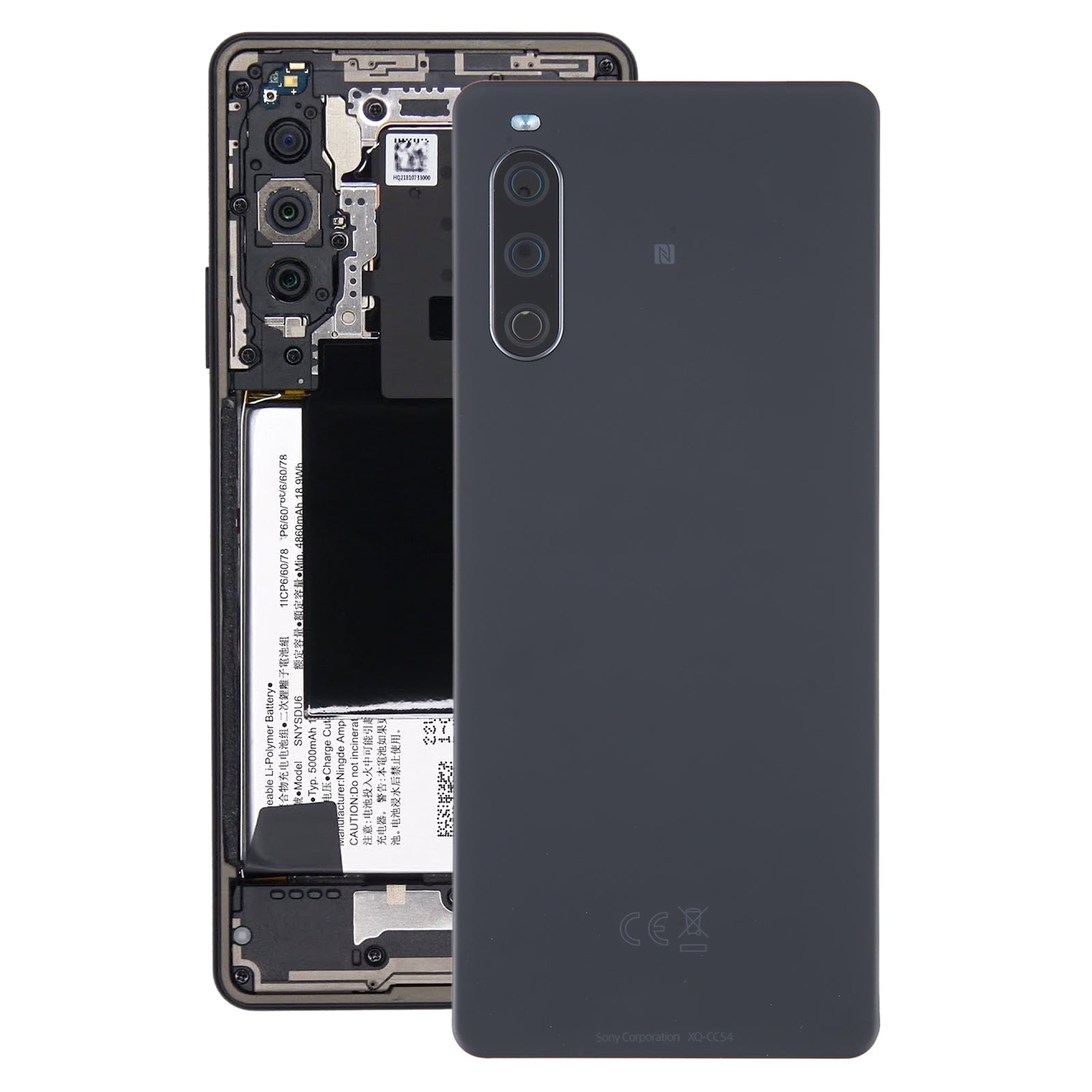 Battery Cover Back Cover Sony Xperia 10 IV Black