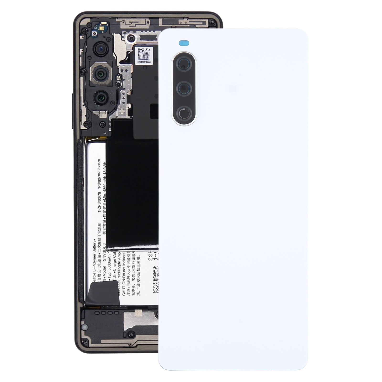 Battery Cover Back Cover Sony Xperia 10 IV White