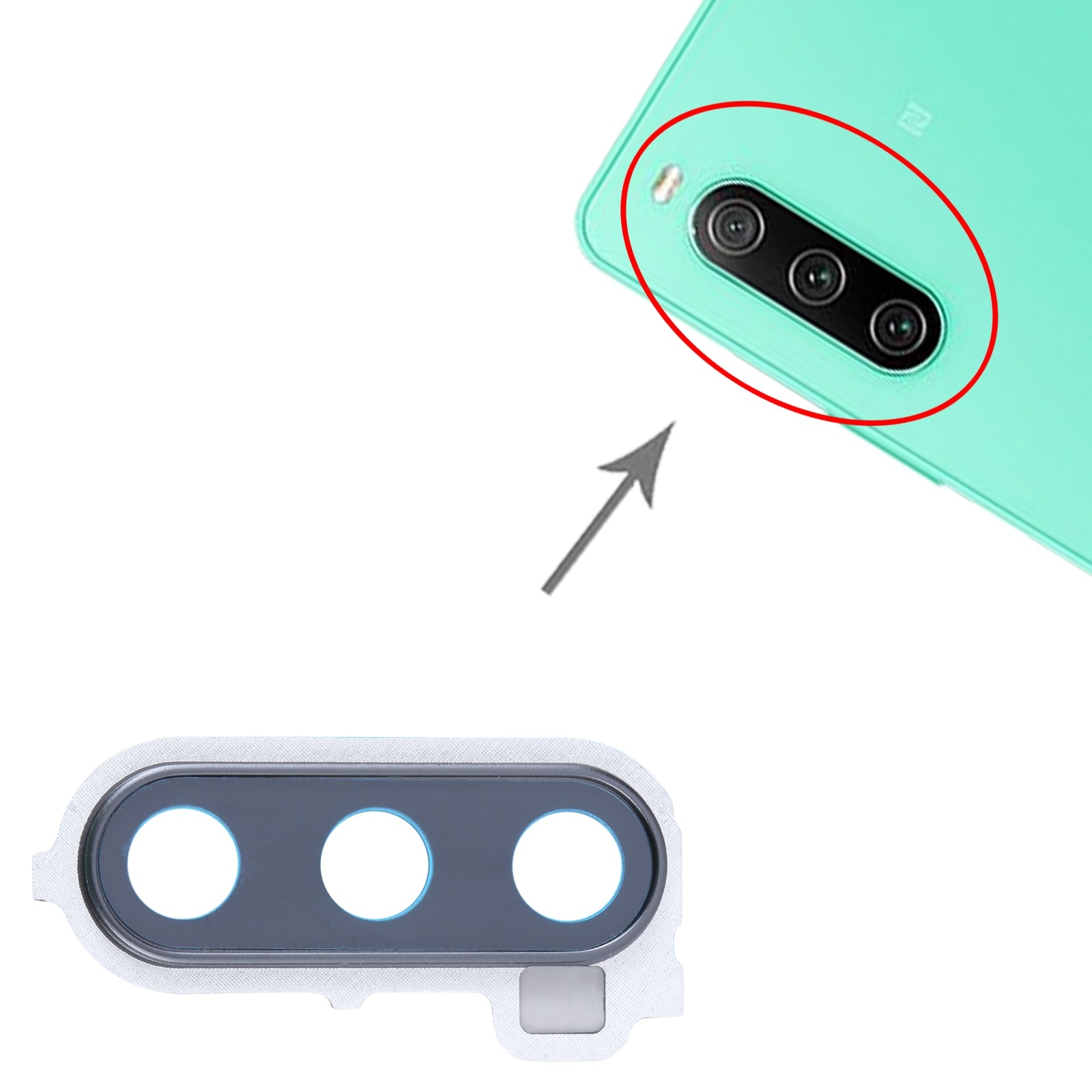 Cache Objectif Caméra Arrière Sony Xperia 10 IV Noir