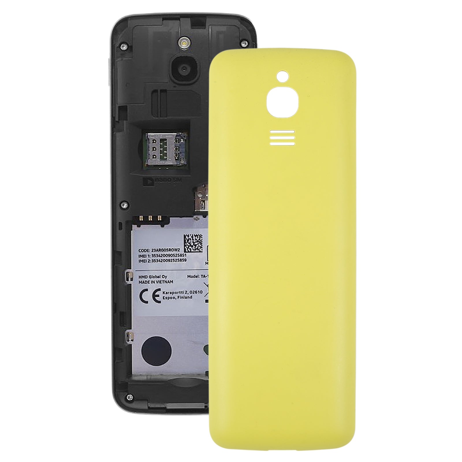 Battery Cover Back Cover Nokia 8110 4G Yellow