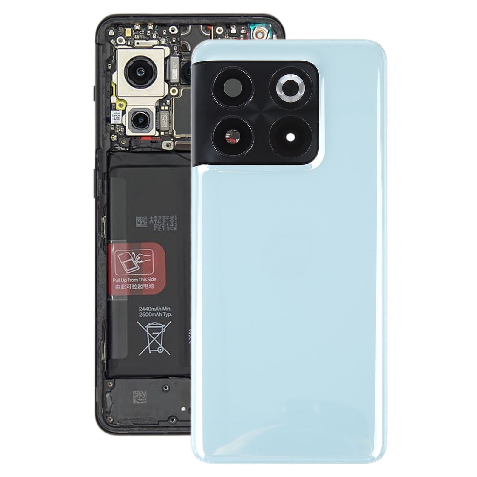 Cache Batterie Cache Arrière + Objectif Caméra Arrière OnePlus 10T Vert