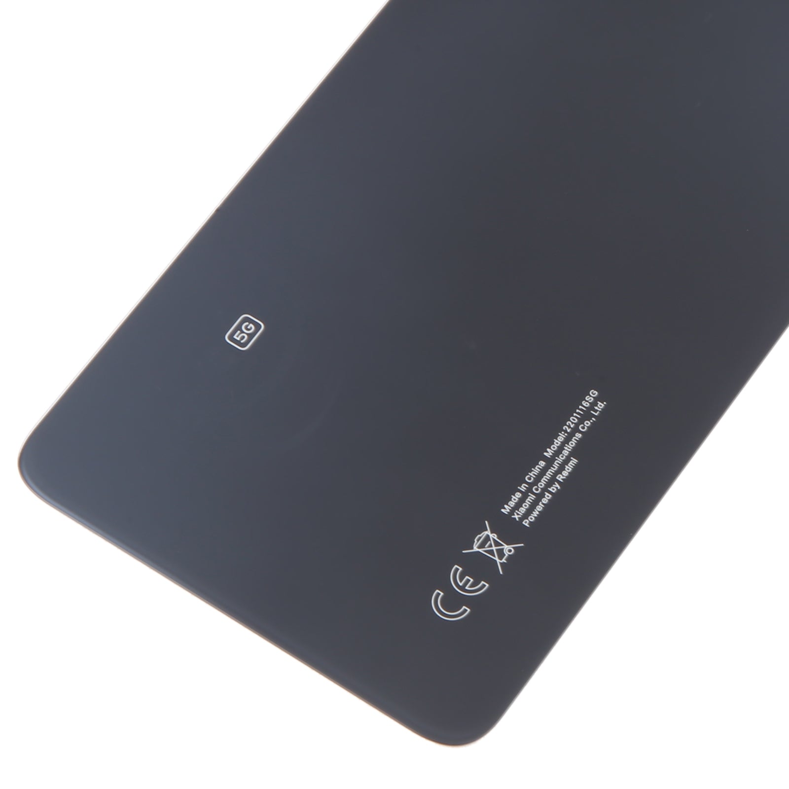 Couvercle de batterie Couvercle arrière + Objectif de caméra arrière Xiaomi Redmi Note 11 Pro + 5G Noir