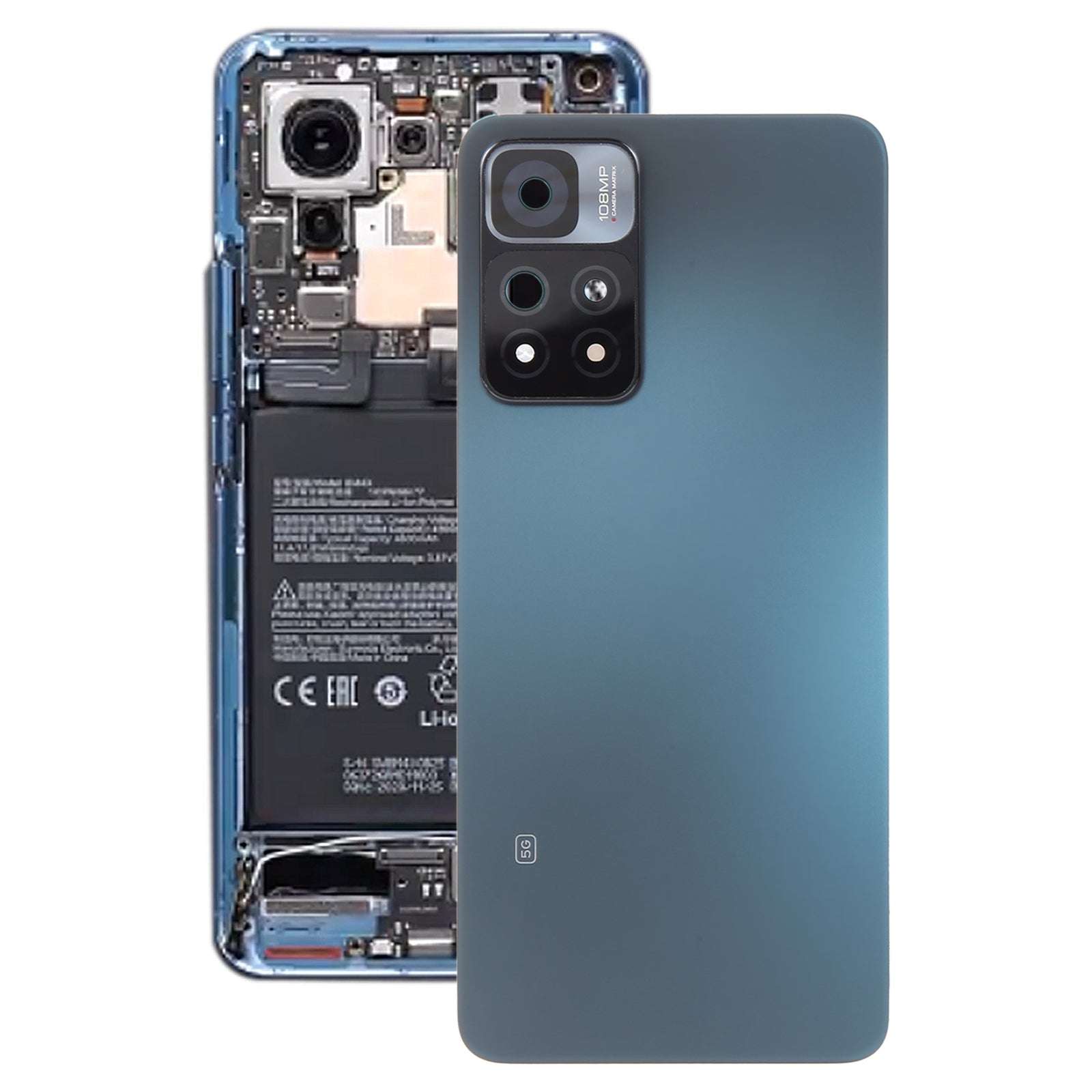 Cache Batterie Cache Arrière + Objectif Caméra Arrière Xiaomi 11i 5G Vert