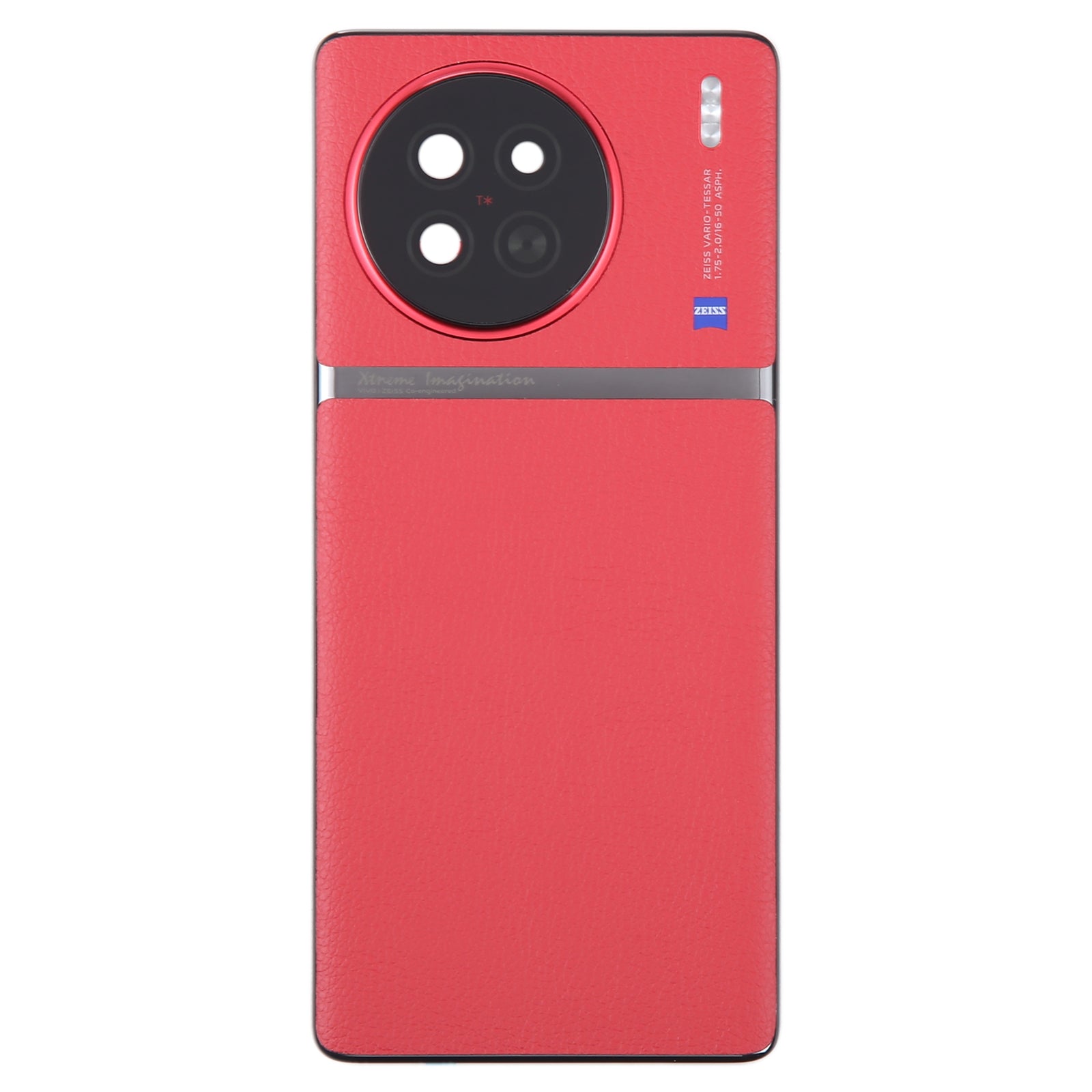 Tapa Bateria Back Cover + Lente Camara Trasera Vivo X90 Rojo