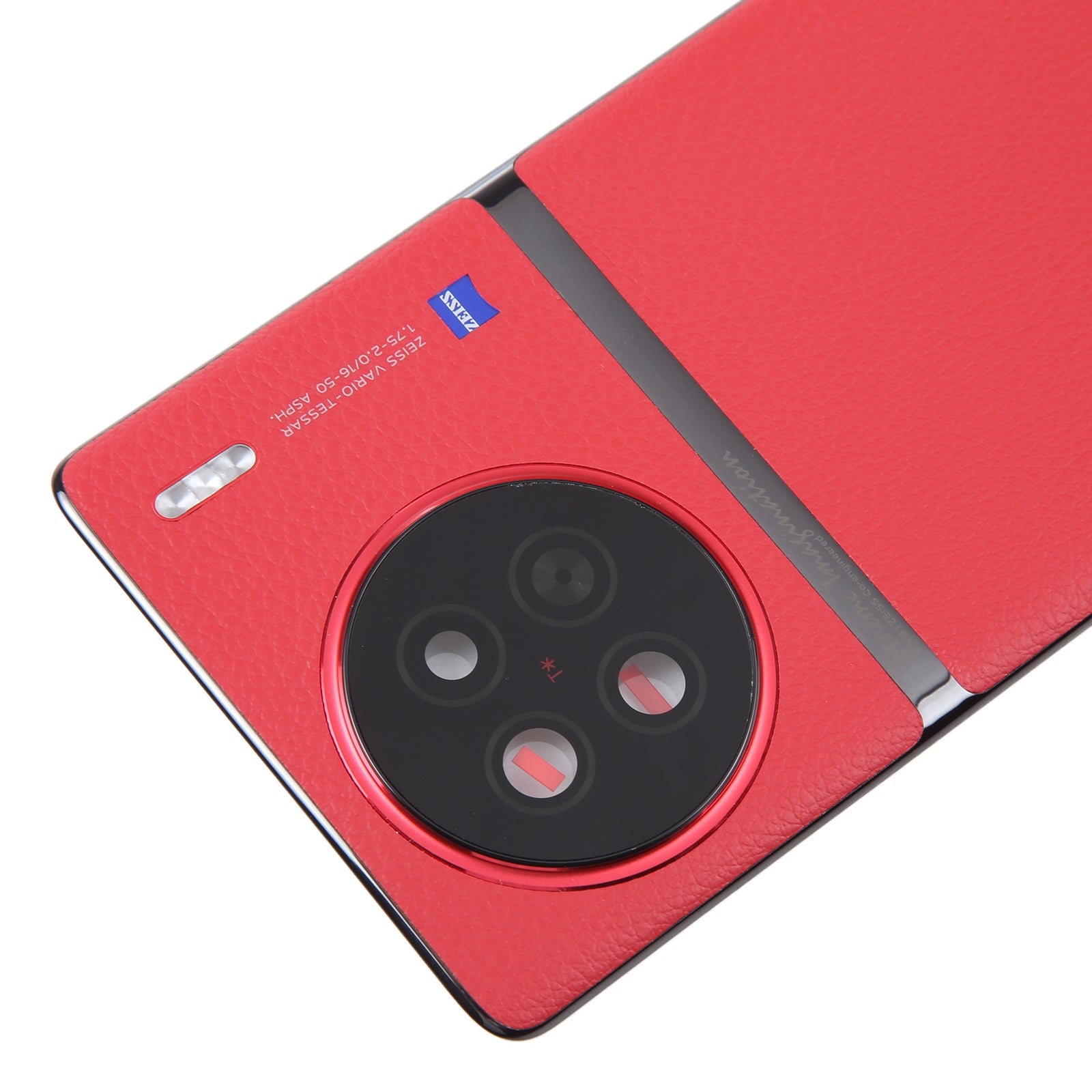 Tapa Bateria Back Cover + Lente Camara Trasera Vivo X90 Rojo