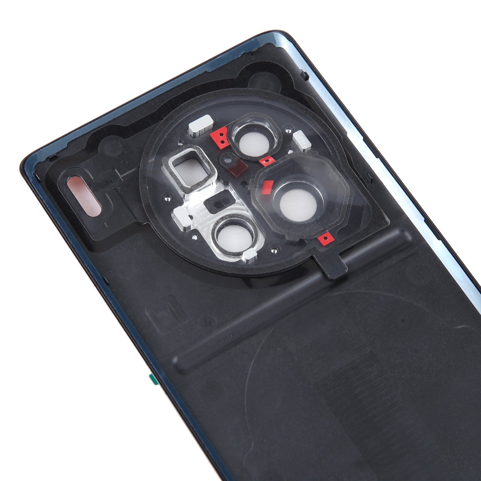Tapa Bateria Back Cover + Lente Camara Trasera Vivo X90 Pro + Rojo