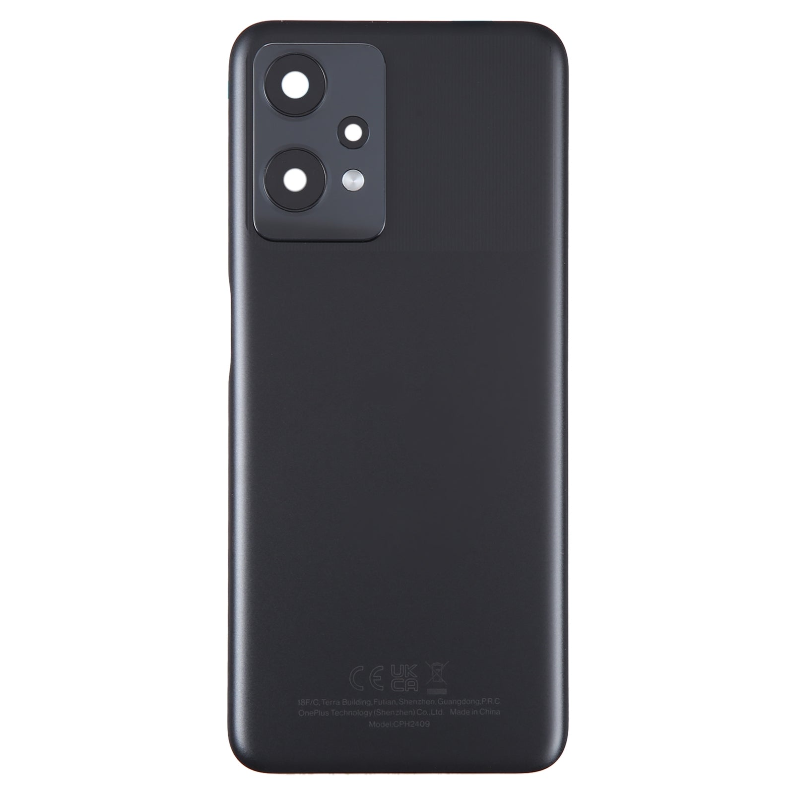 Cache Batterie Cache Arrière + Objectif Caméra Arrière OnePlus Nord CE 2 Lite 5G Noir