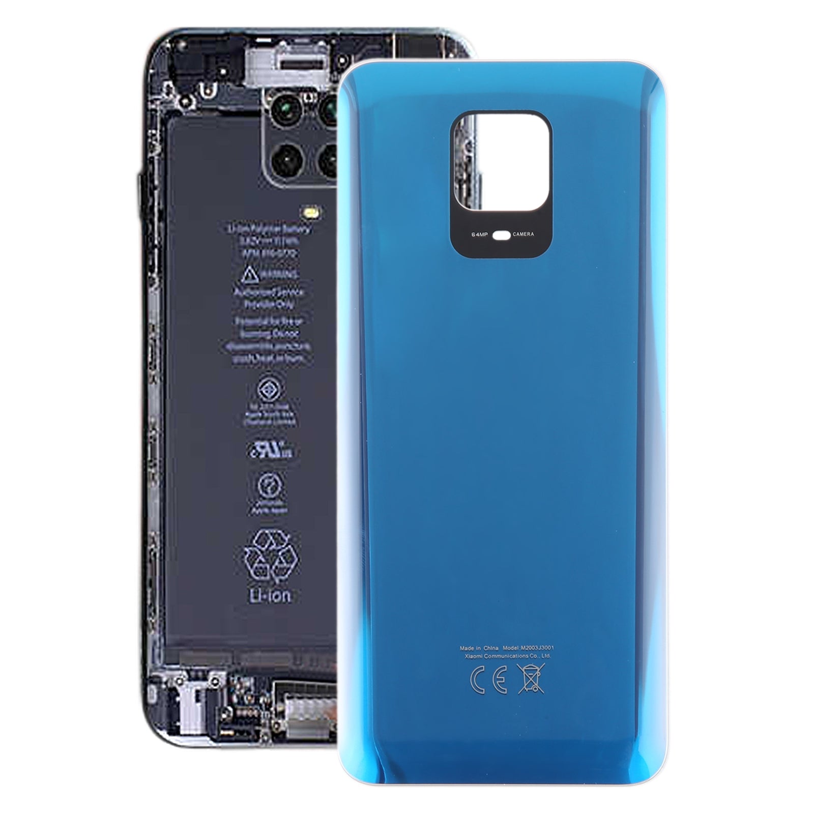 Tapa Bateria Back Cover Xiaomi Redmi Note 9S Azul