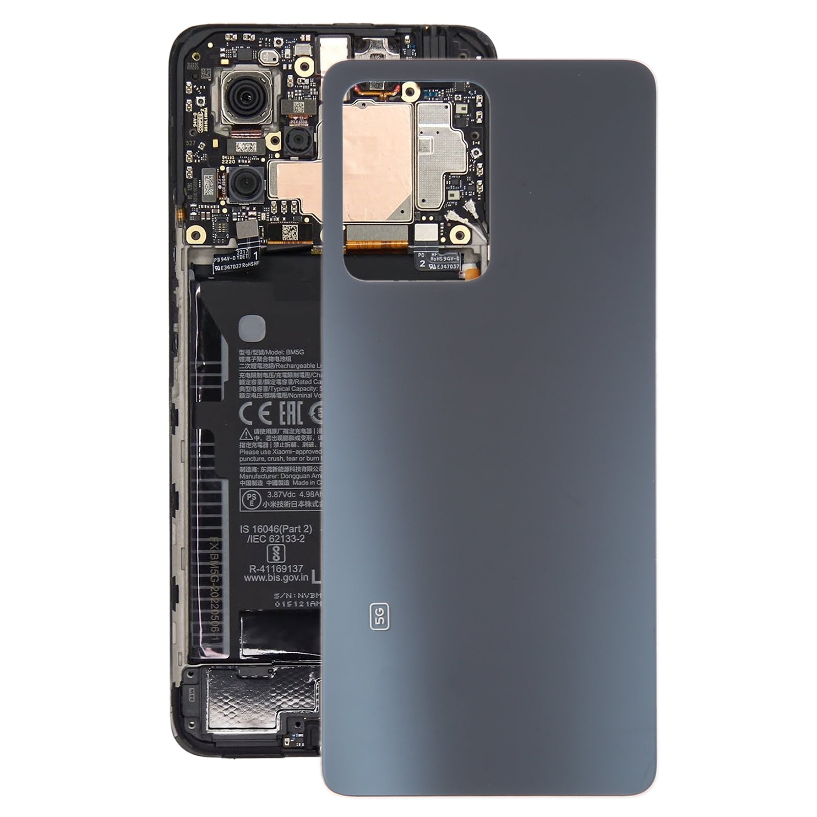 Cache Batterie Cache Arrière Xiaomi Redmi Note 12 Pro Noir