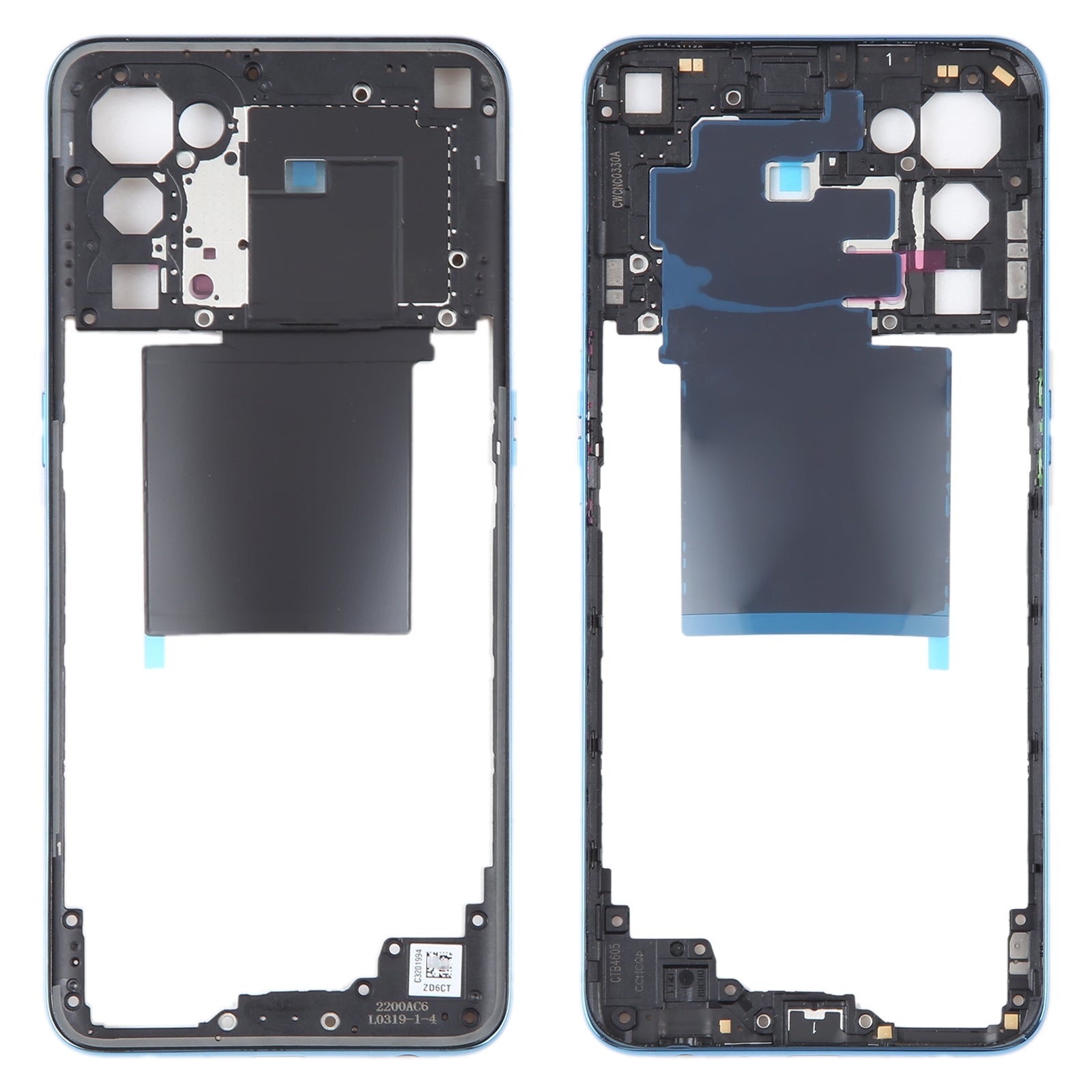 Chassis Back Cover Frame Oppo Reno5 5G Blue