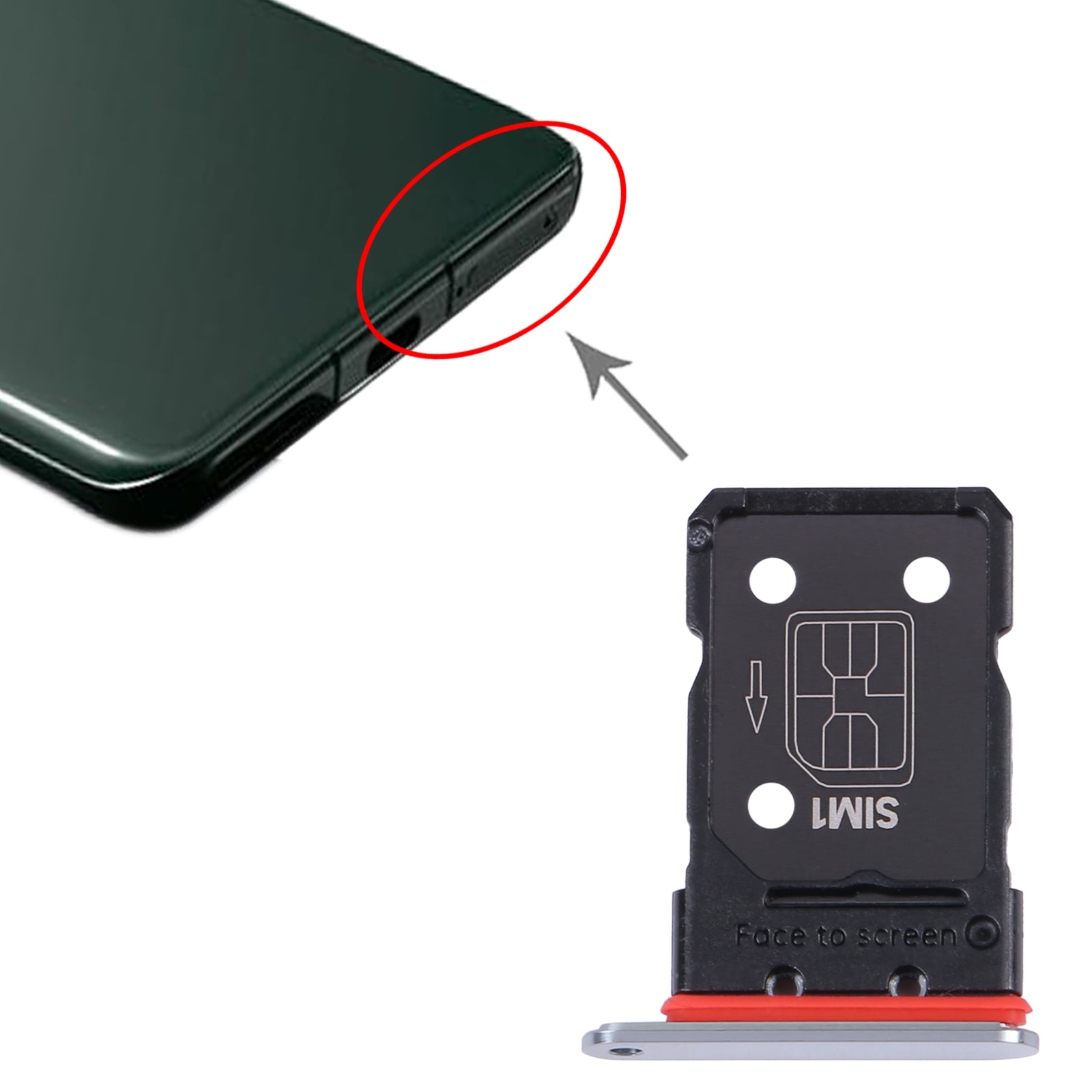 SIM Holder Tray DUAL SIM OnePlus 11 Green