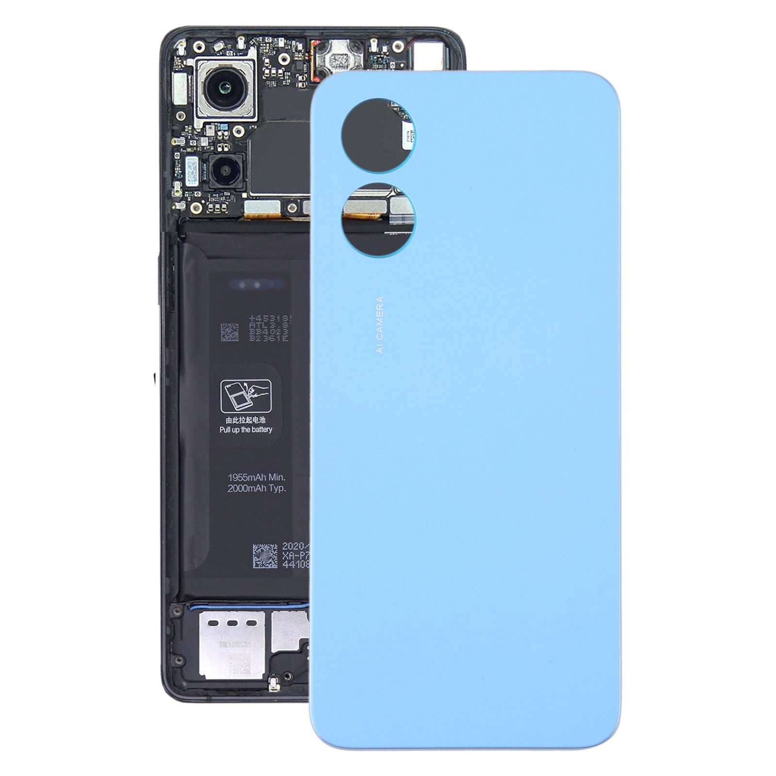Battery Cover Back Cover Oppo A17 Blue