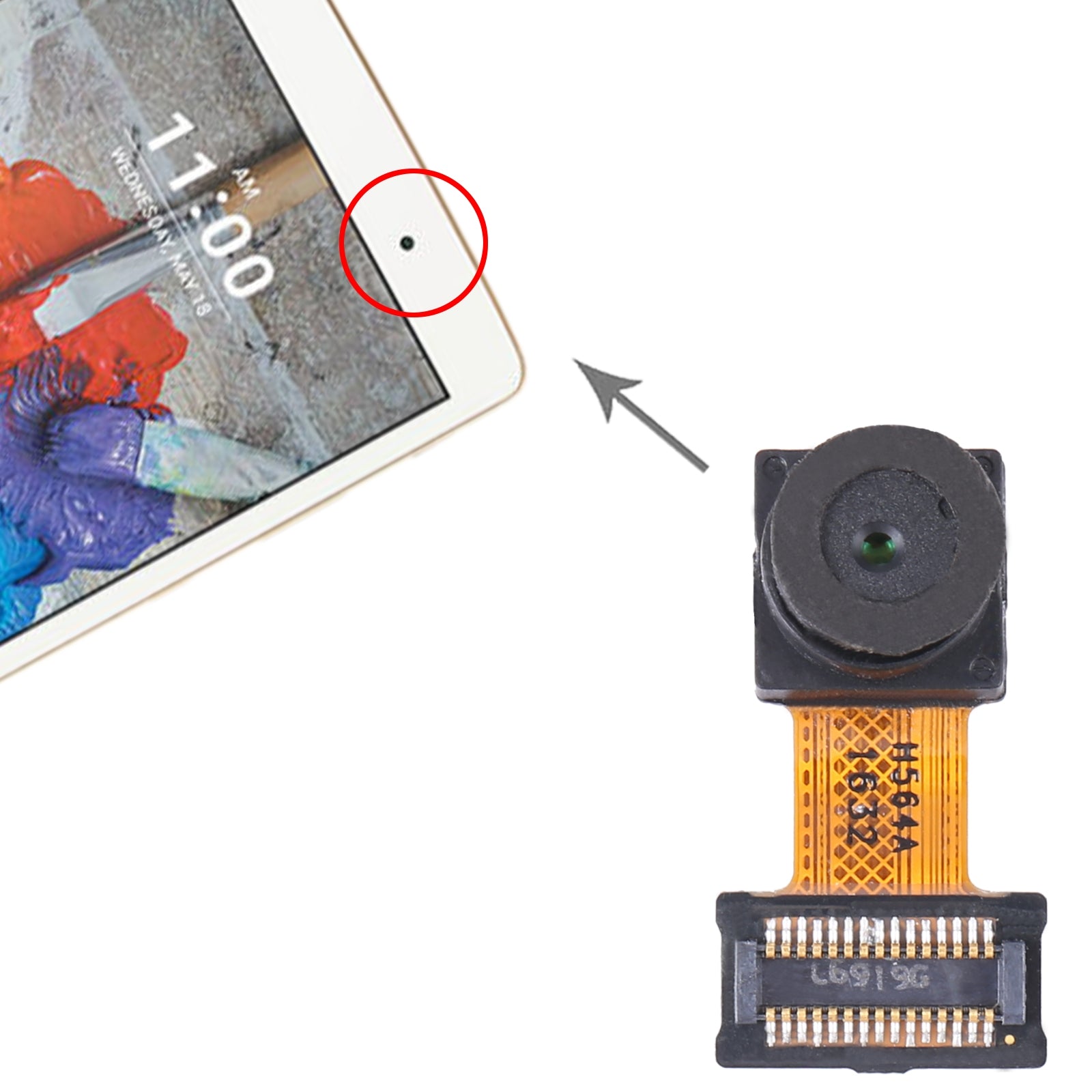 Caméra frontale flexible LG G Pad X 8.0 V520