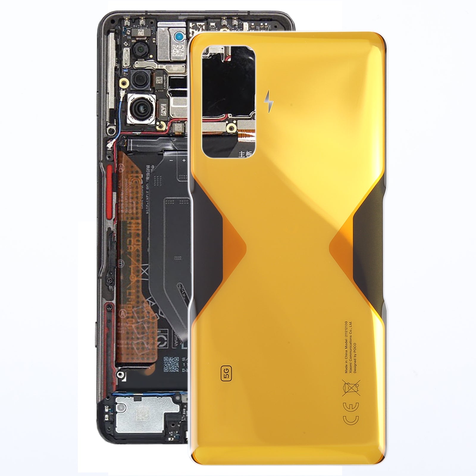 Tapa Bateria Back Cover Xiaomi Poco F4 GT Amarillo