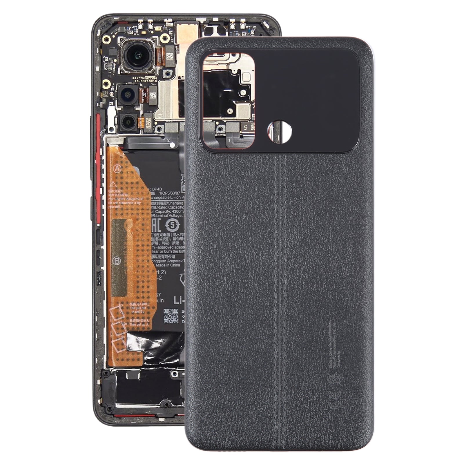 Tapa Bateria Back Cover Xiaomi Poco C55 Negro