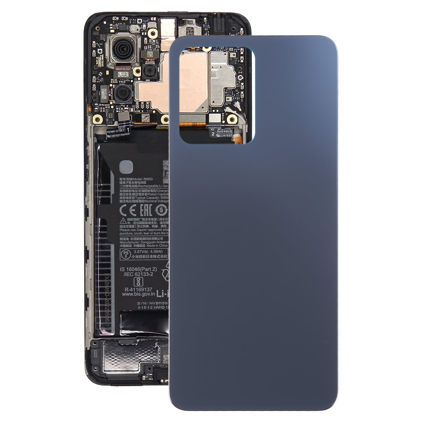 Battery Cover Back Cover Xiaomi Redmi Note 12 4G Black