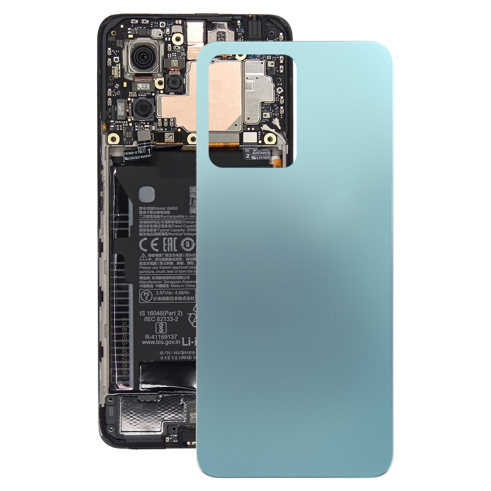 Tapa Bateria Back Cover Xiaomi Redmi Note 12 4G Verde