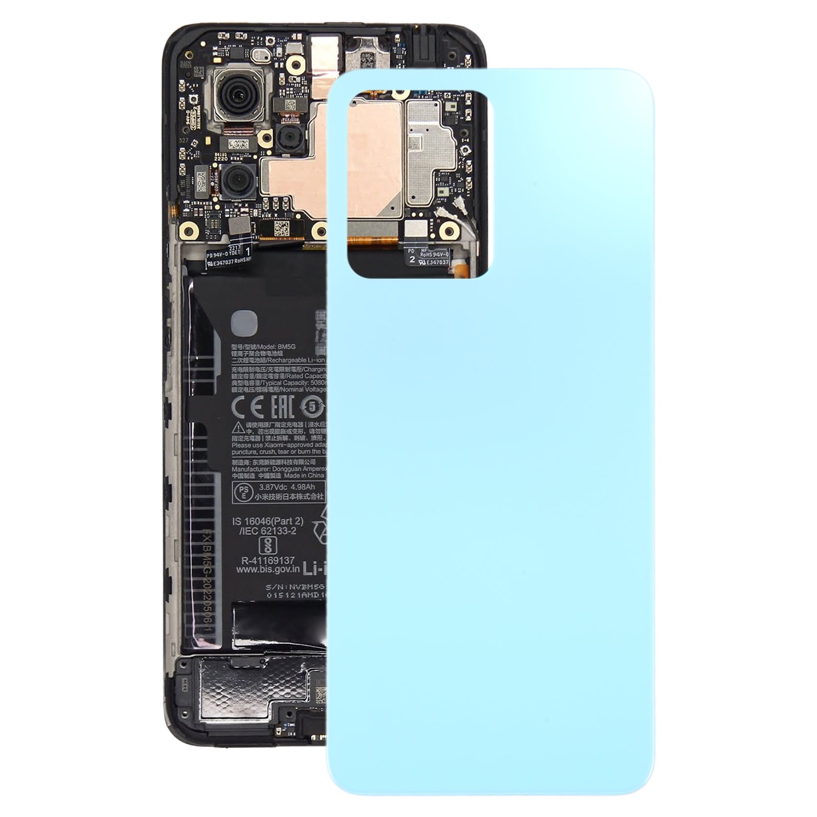 Battery Cover Back Cover Xiaomi Redmi Note 12 4G Blue