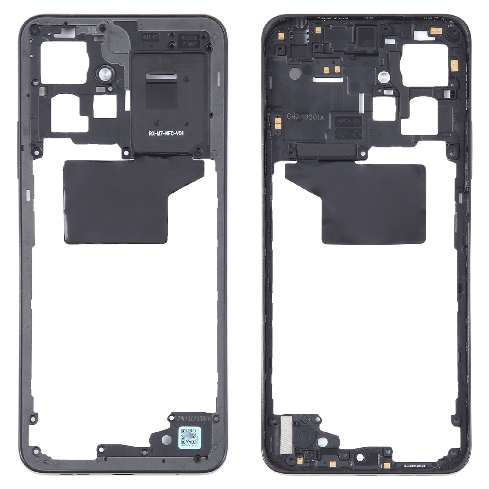 Chassis Back Cover Frame Xiaomi Redmi Note 12 4G Black