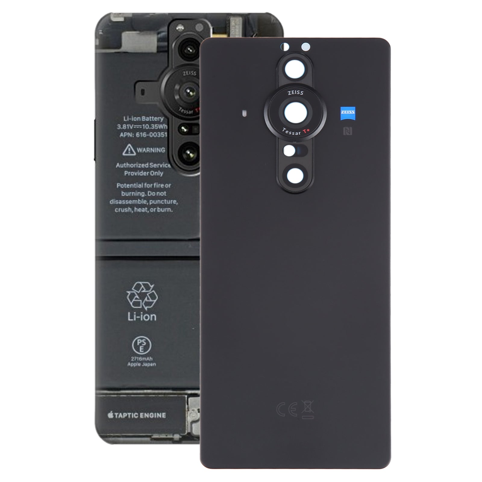 Battery Cover Back Cover + Rear Camera Lens Sony Xperia Pro-I Black