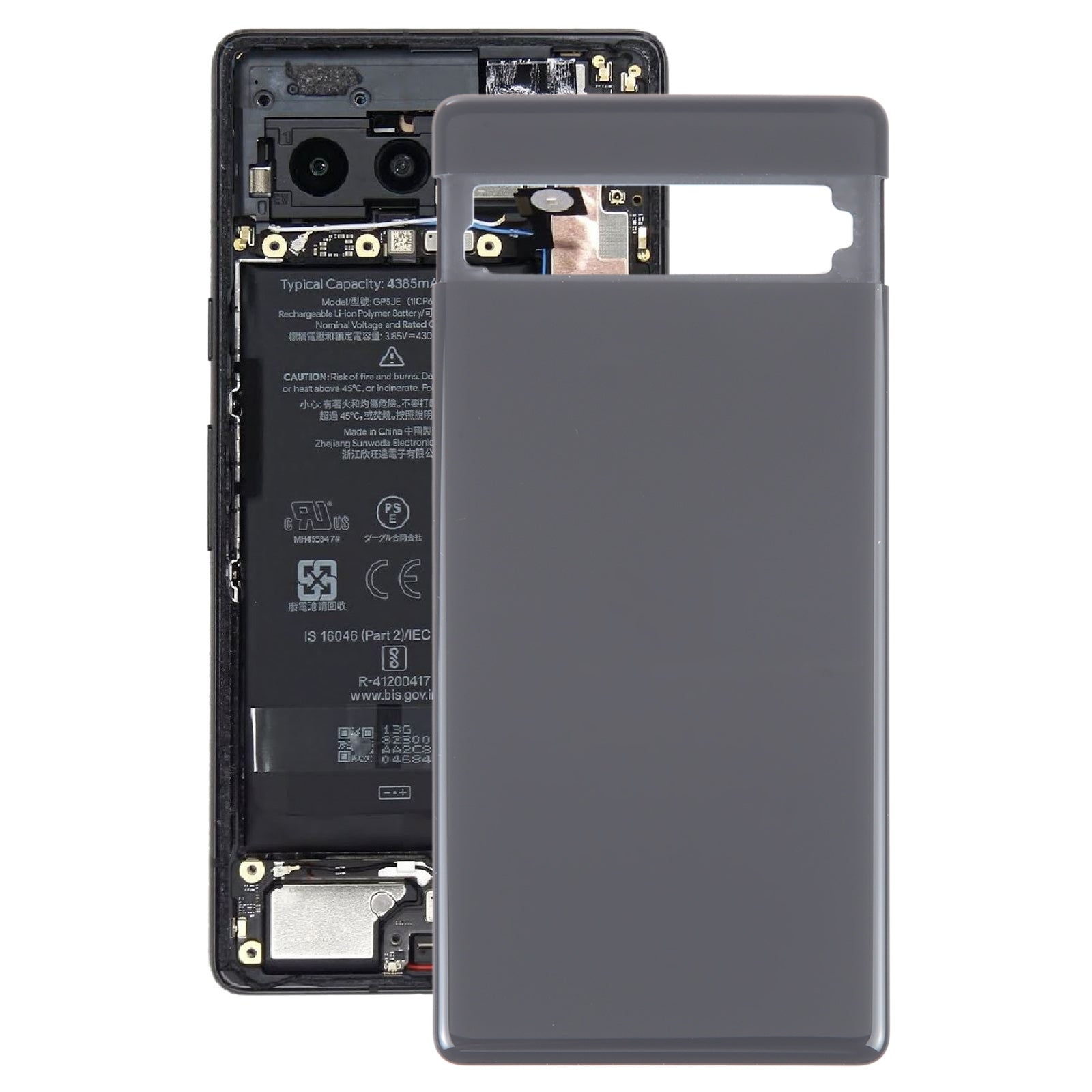 Battery Cover Back Cover Google Pixel 7a Black