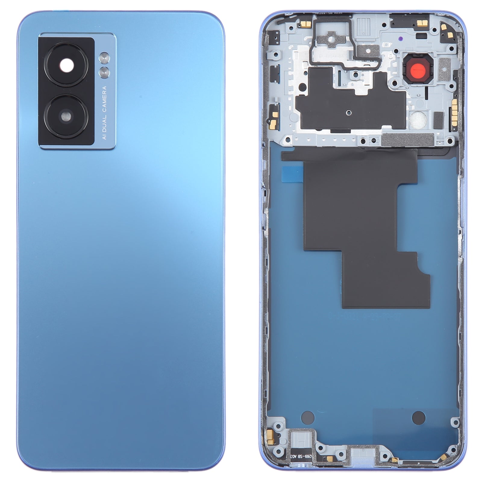Battery Cover Back Cover + Intermediate Frame Oppo A57 Blue