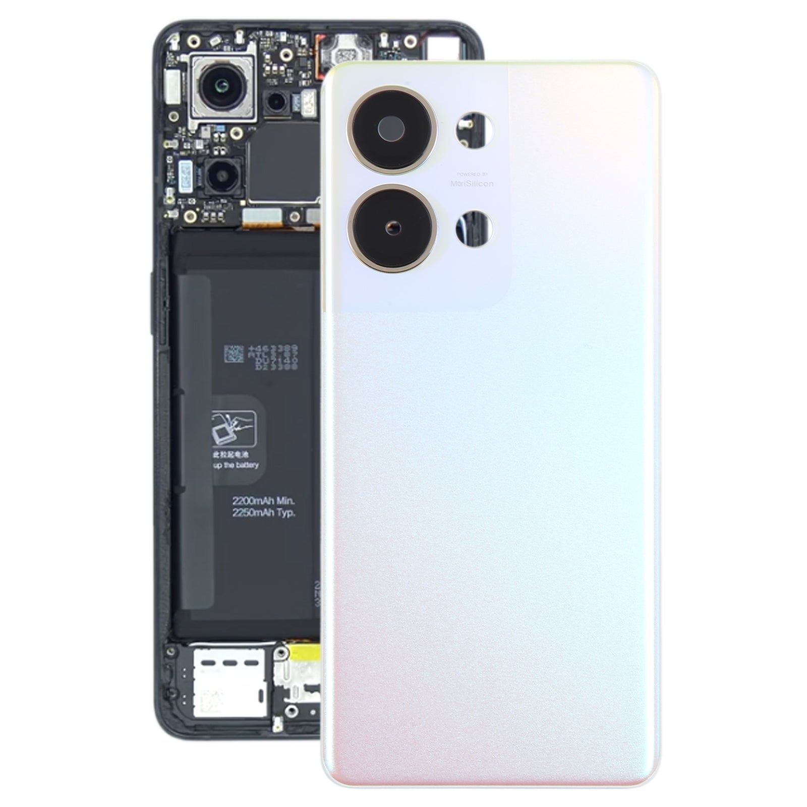 Battery Cover Back Cover + Rear Camera Lens Oppo Reno9 Pro Pink