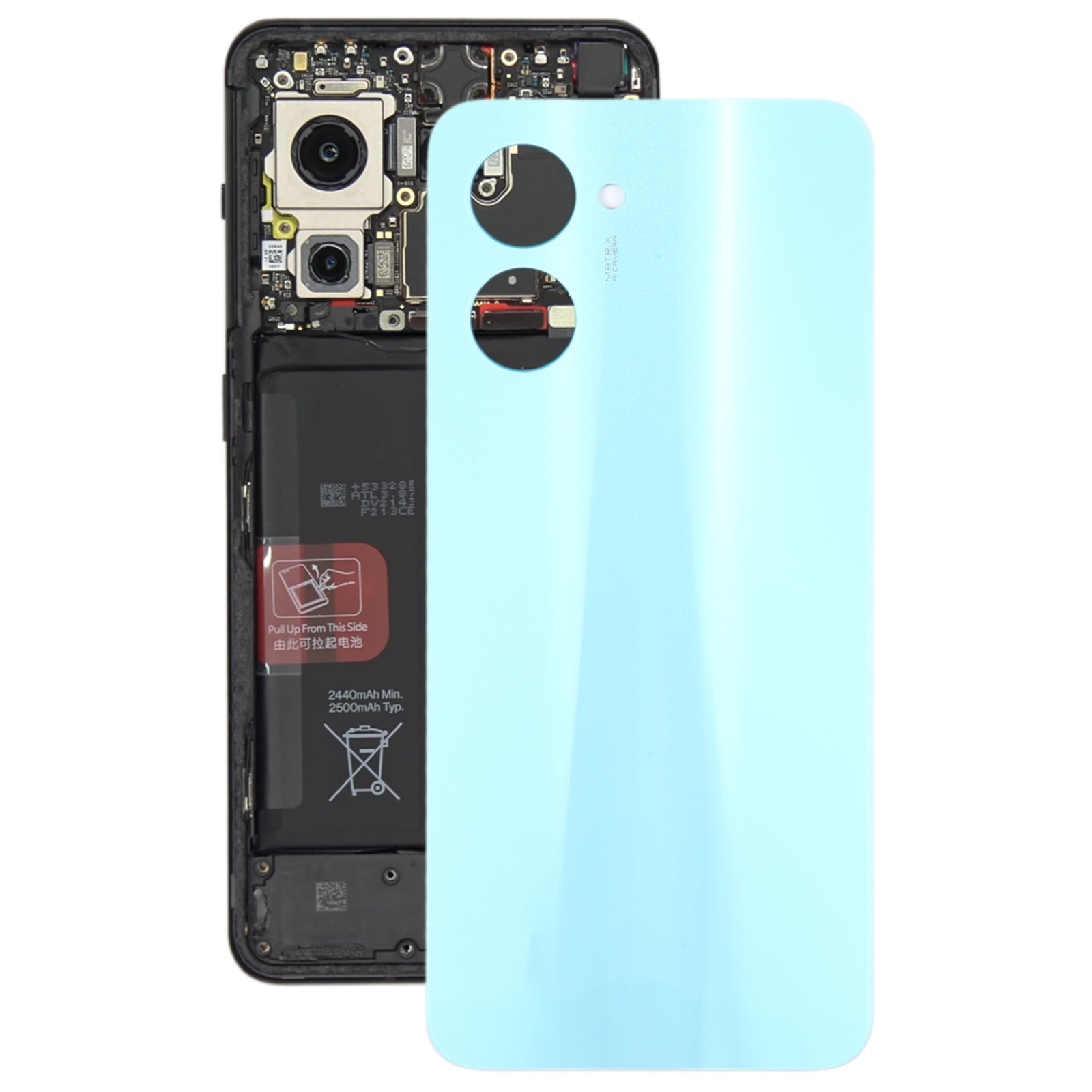Tapa Bateria Back Cover Realme C33 Azul