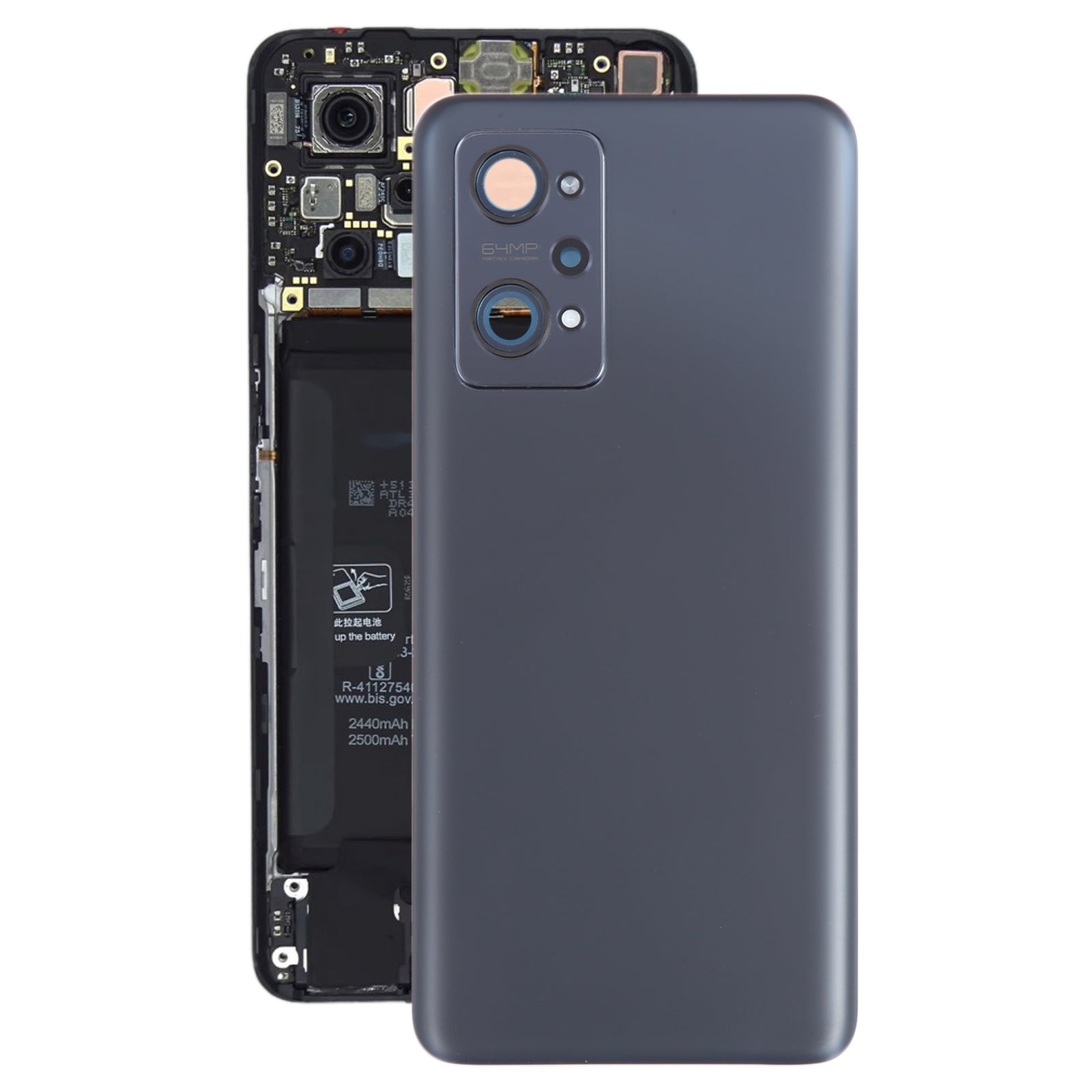 Battery Cover Back Cover + Rear Camera Lens Realme GT Neo 3T Black