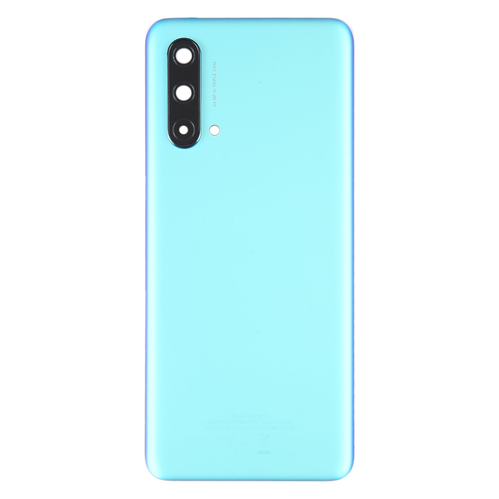 Battery Cover Back Cover + Rear Camera Lens OnePlus Nord CE Blue