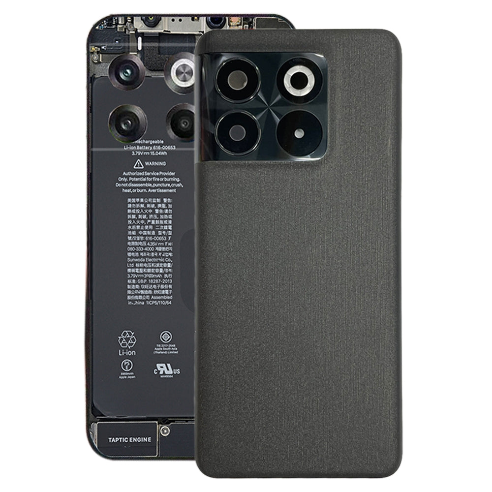 Tapa Bateria Back Cover + Lente Camara Trasera OnePlus Ace Pro PGP110 Negro