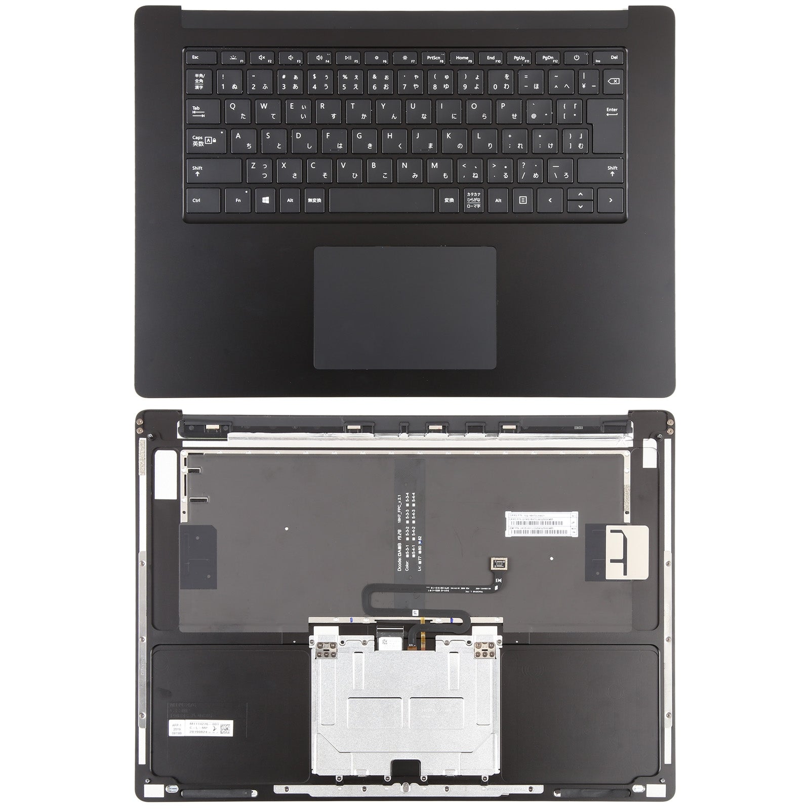 Clavier complet avec rétroéclairage version américaine Microsoft Surface Laptop 3/4 15 noir
