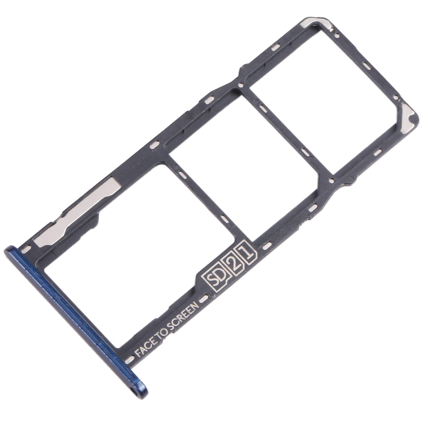 SIM / Micro SD Holder Tray Motorola Moto G7 Play Blue