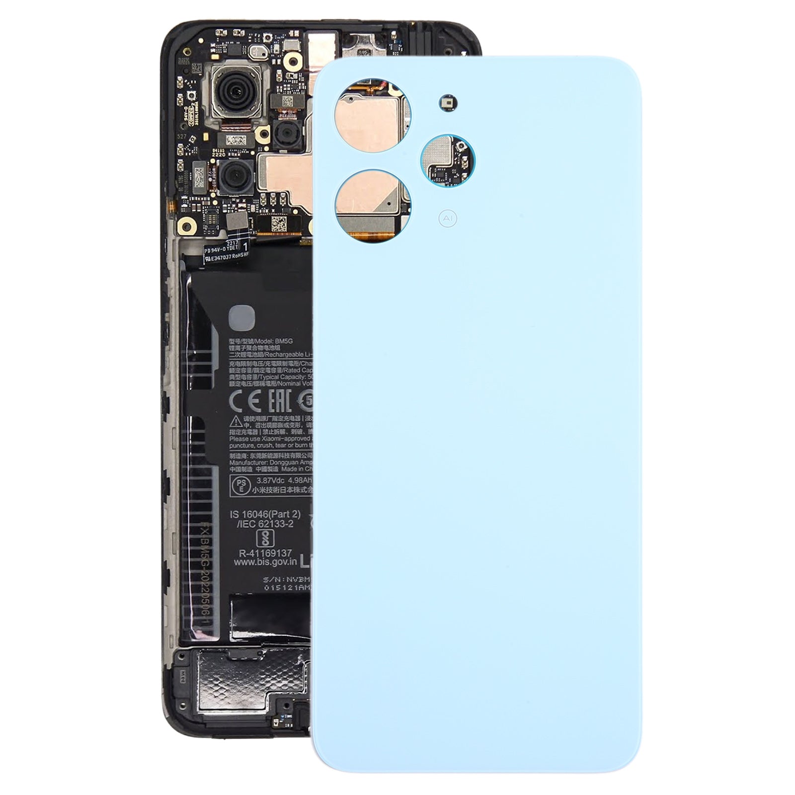 Tapa Bateria Back Cover Xiaomi Redmi 12 4G Azul