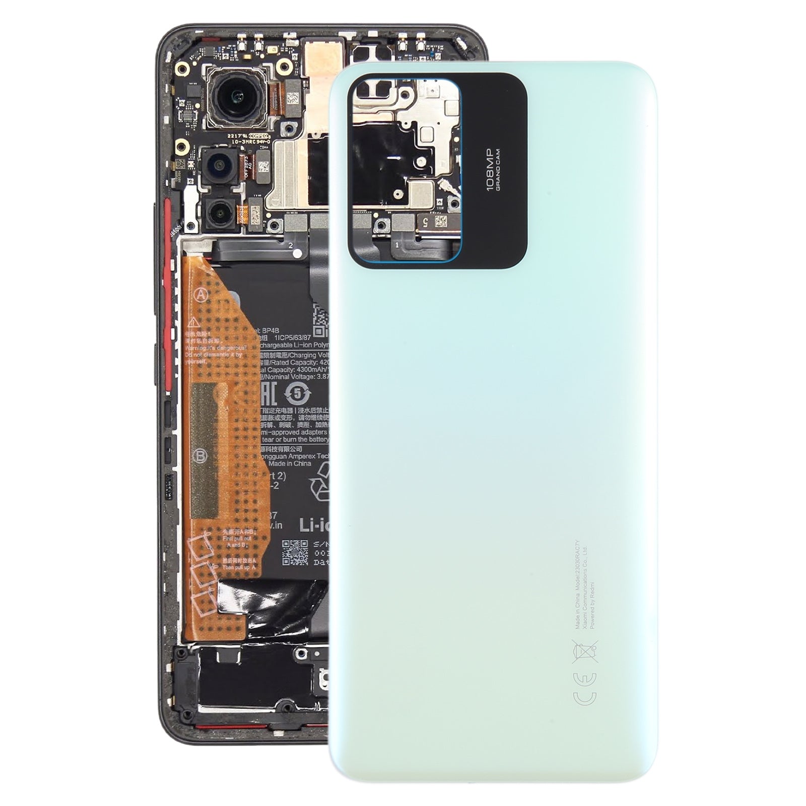 Cache batterie Cache arrière Xiaomi Redmi Note 12S Vert