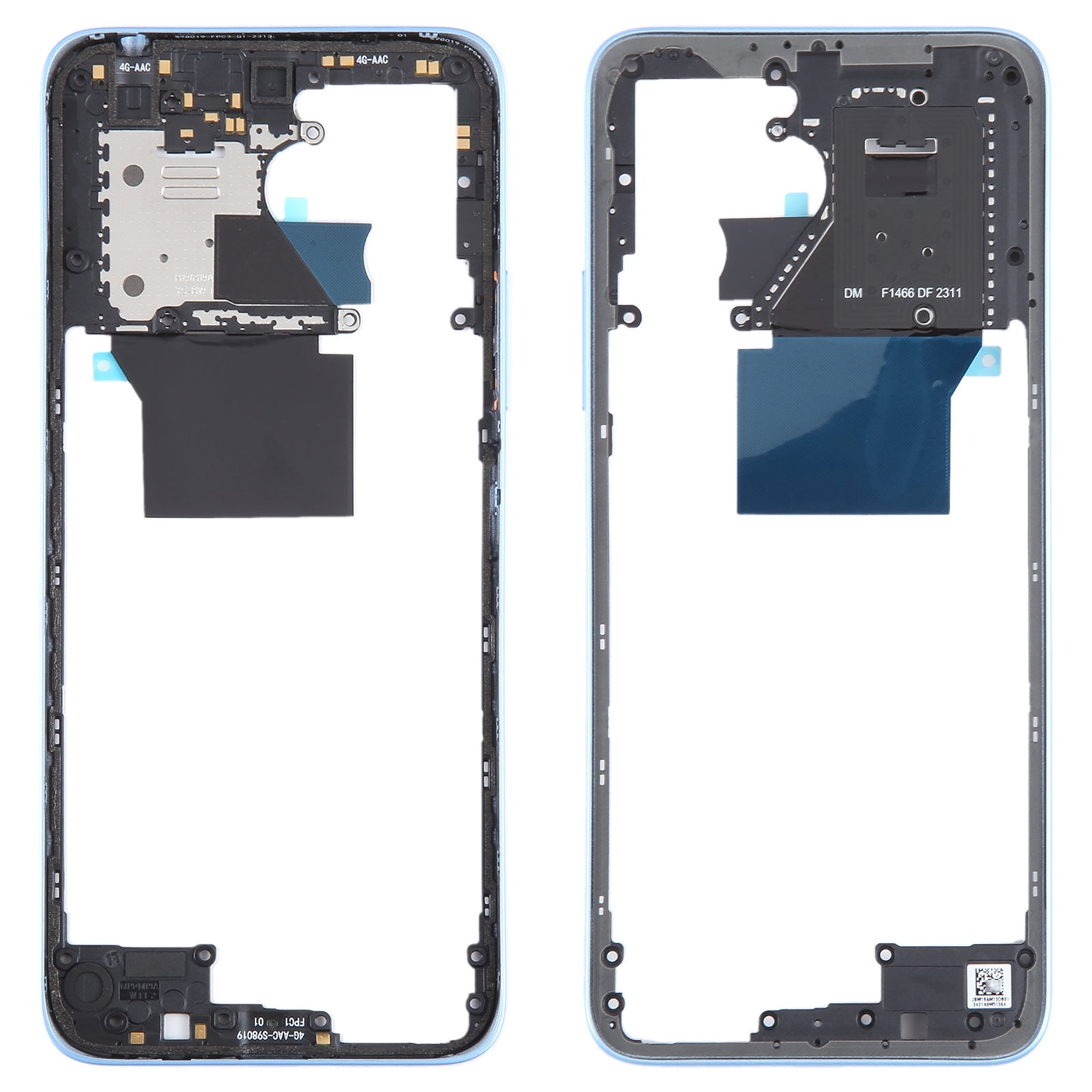 Chasis Carcasa Trasera Marco Xiaomi Redmi 12 4G Azul