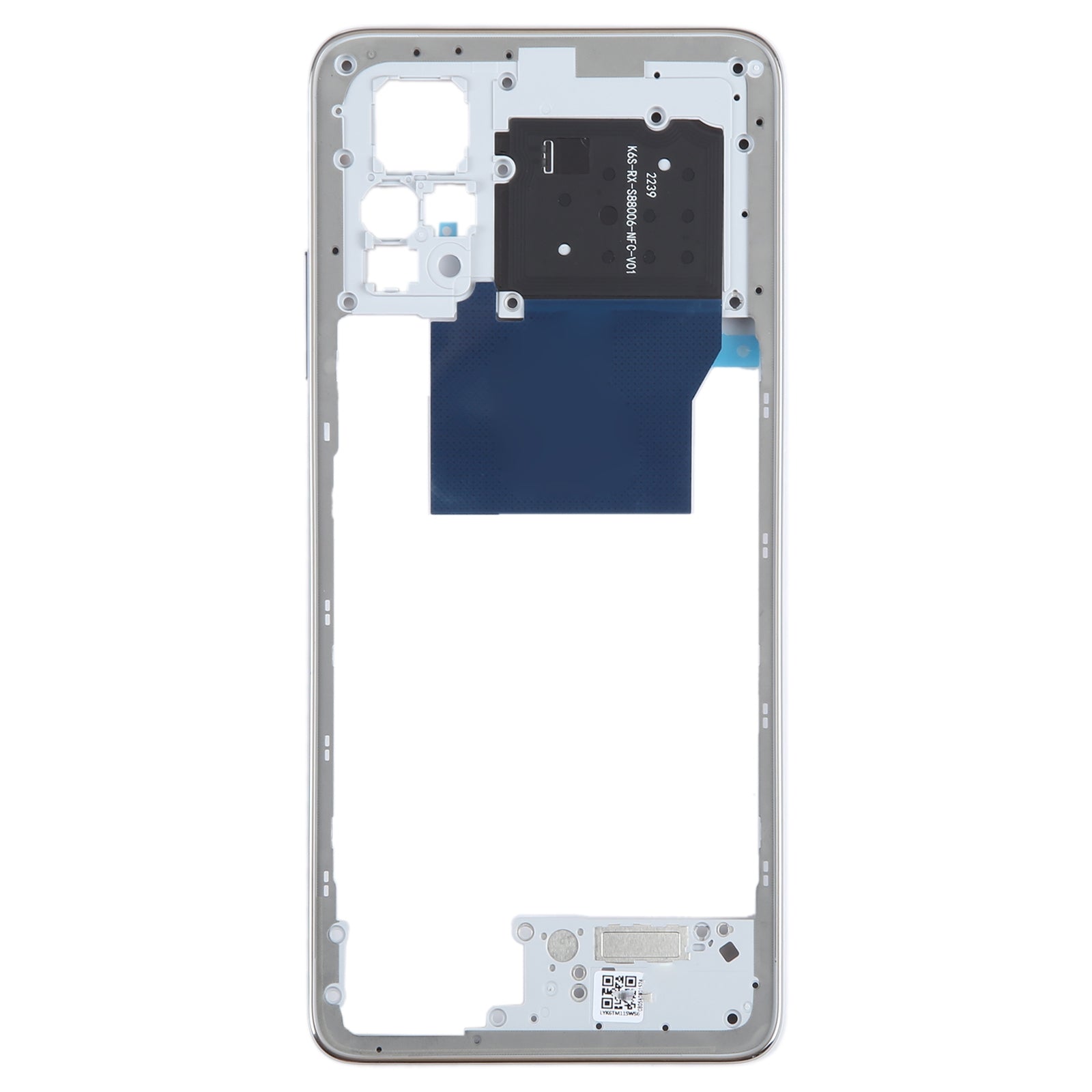 Chassis Back Cover Frame Xiaomi Redmi Note 12 Pro 4G Silver