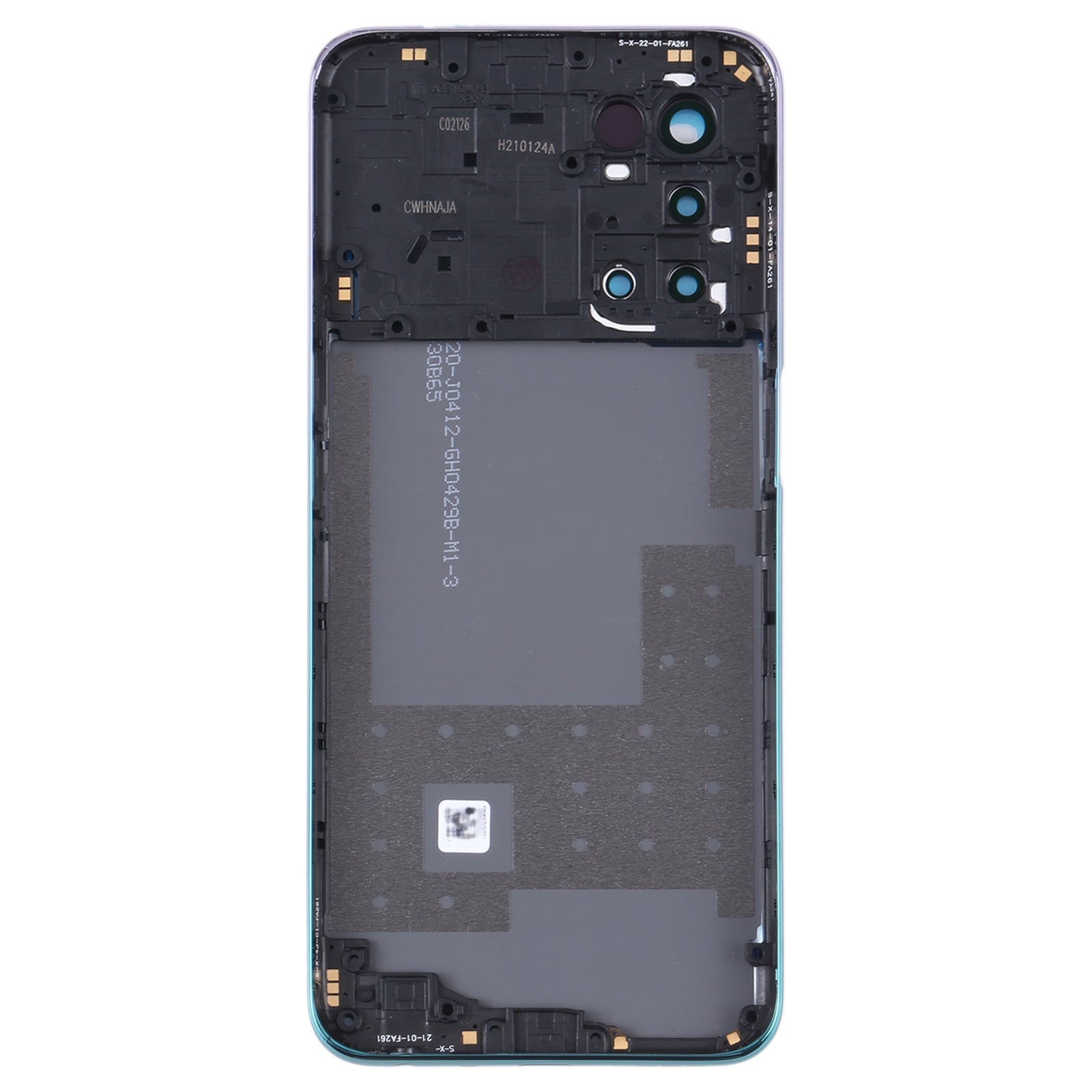 Cache Batterie Cache Arrière + Châssis Intermédiaire Oppo A93 5G Bleu