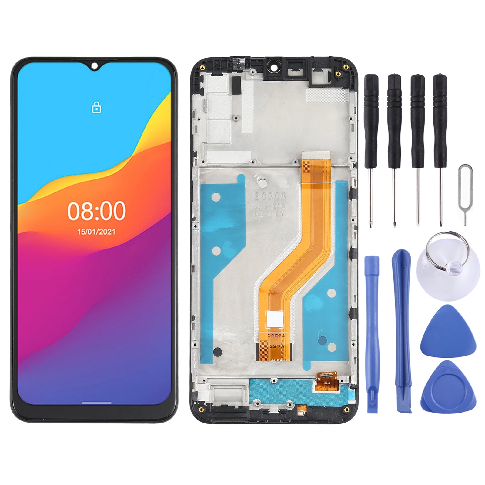 Ecran complet LCD + Tactile + Châssis Ulefone Note 10