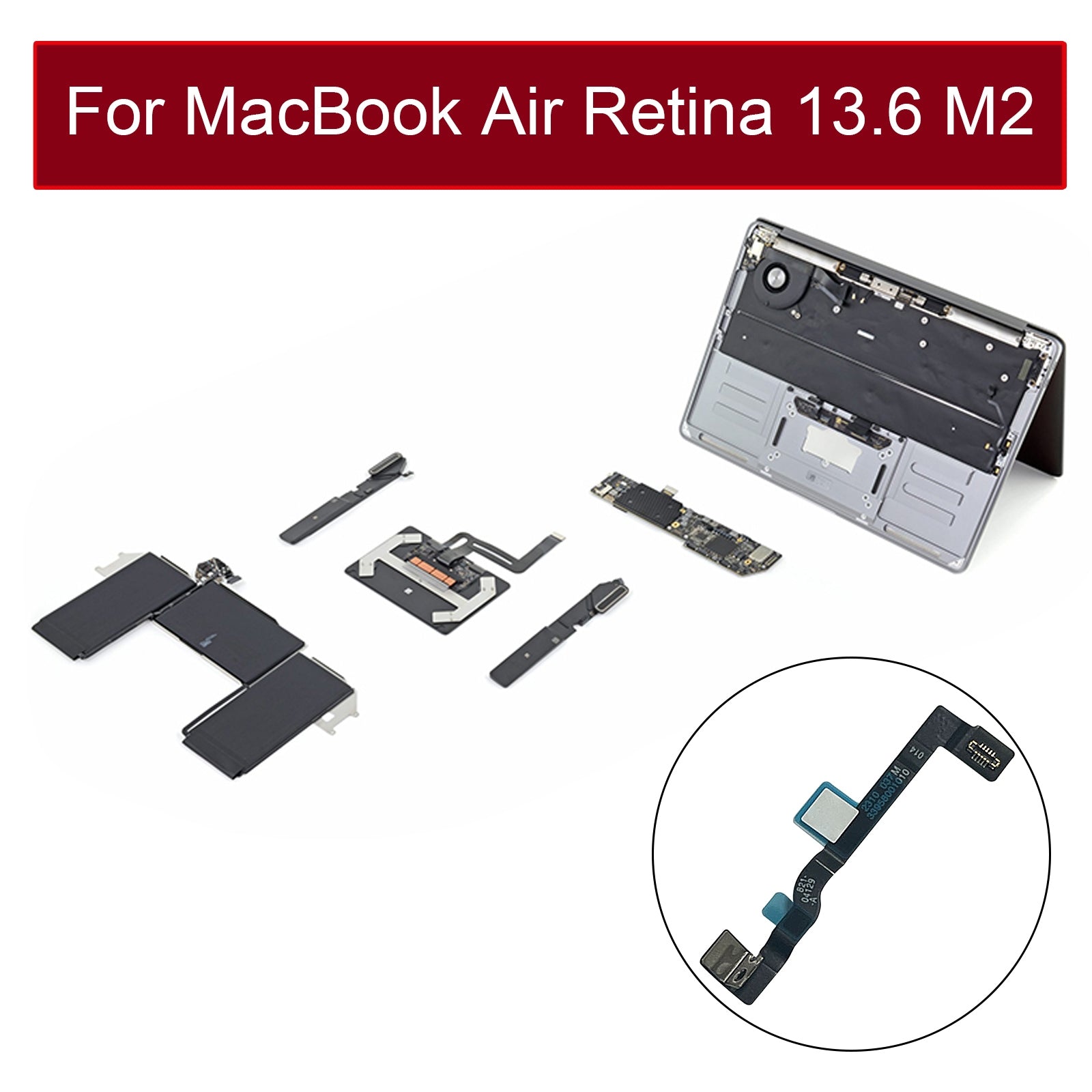 LCD Board Connector Flex MacBook Air 13.6 A2681 2022 EMC4074