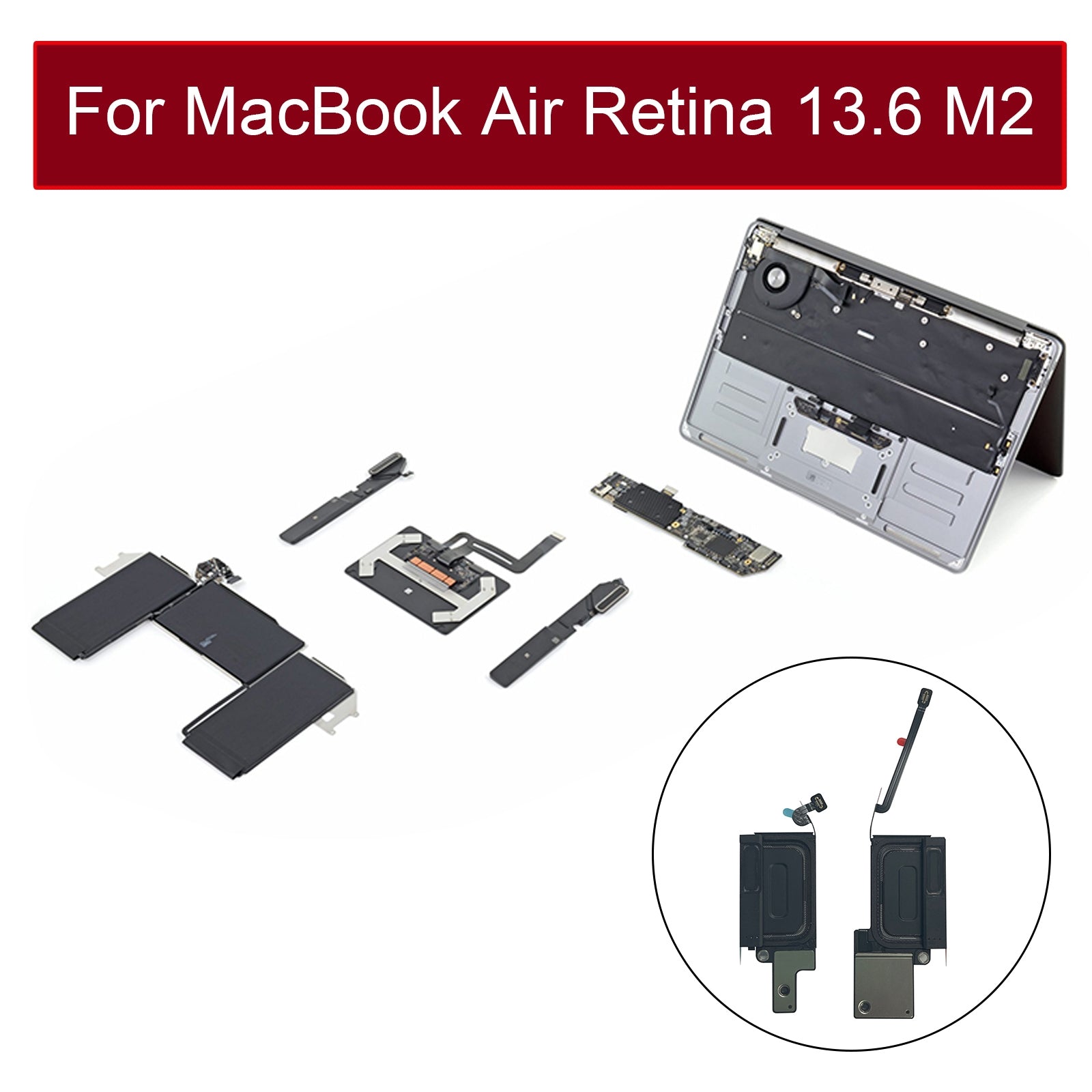 Haut-parleurs (2 unités) Haut-parleurs MacBook Air 13.6 A2681 2022 EMC4074