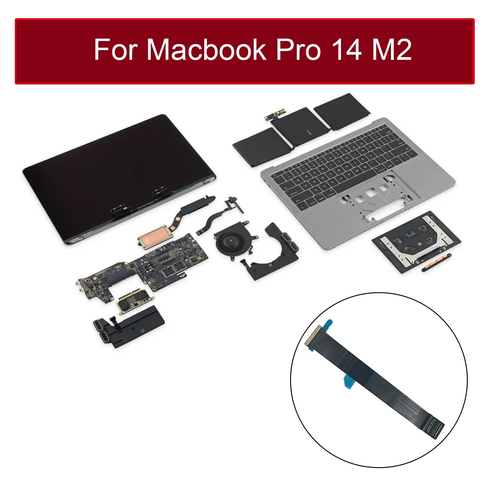 Connecteur de câble flexible TouchPad Macbook Pro 14 M2 A2779 2023 EMC8102