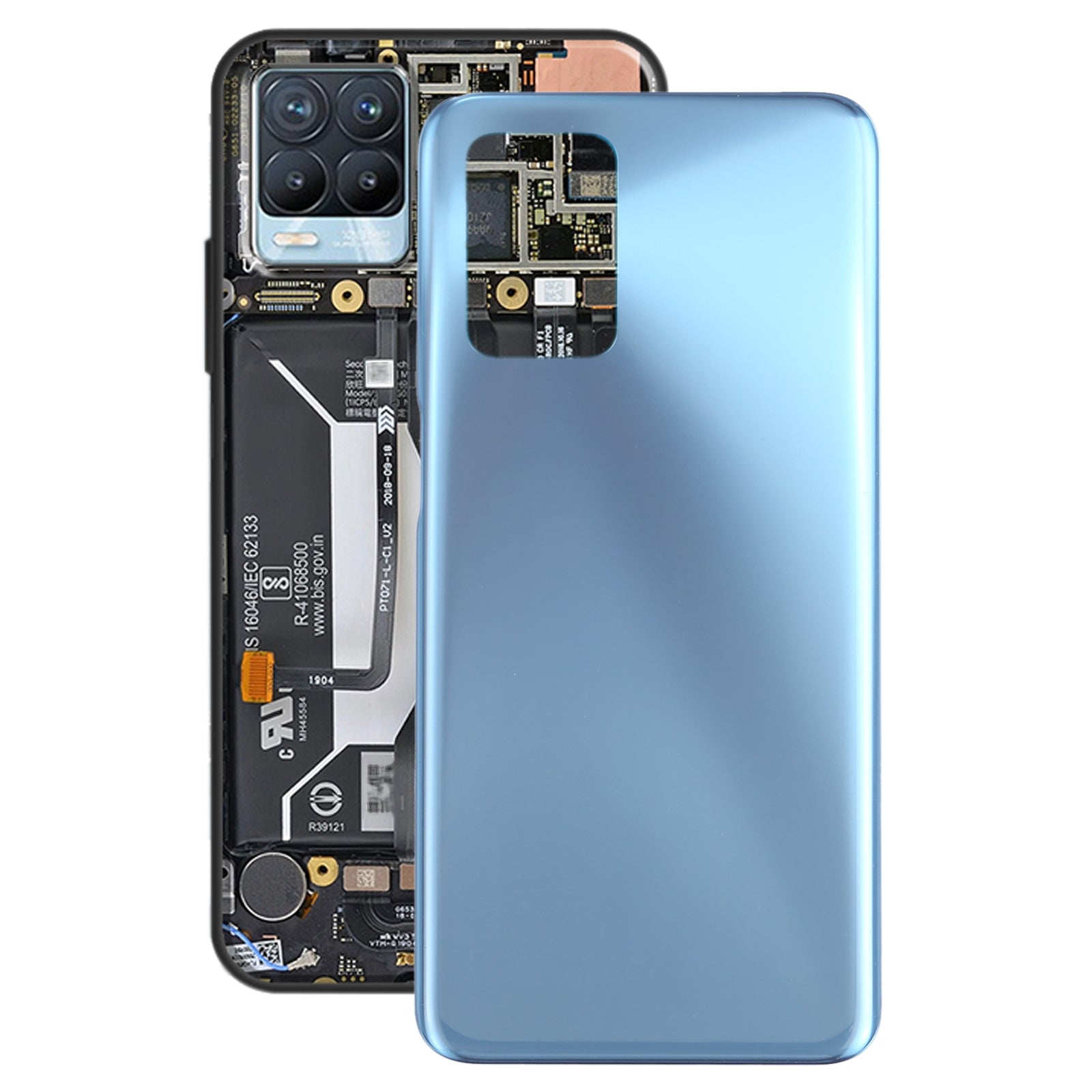 Battery Cover Back Cover Oppo Realme 8 5G Silver