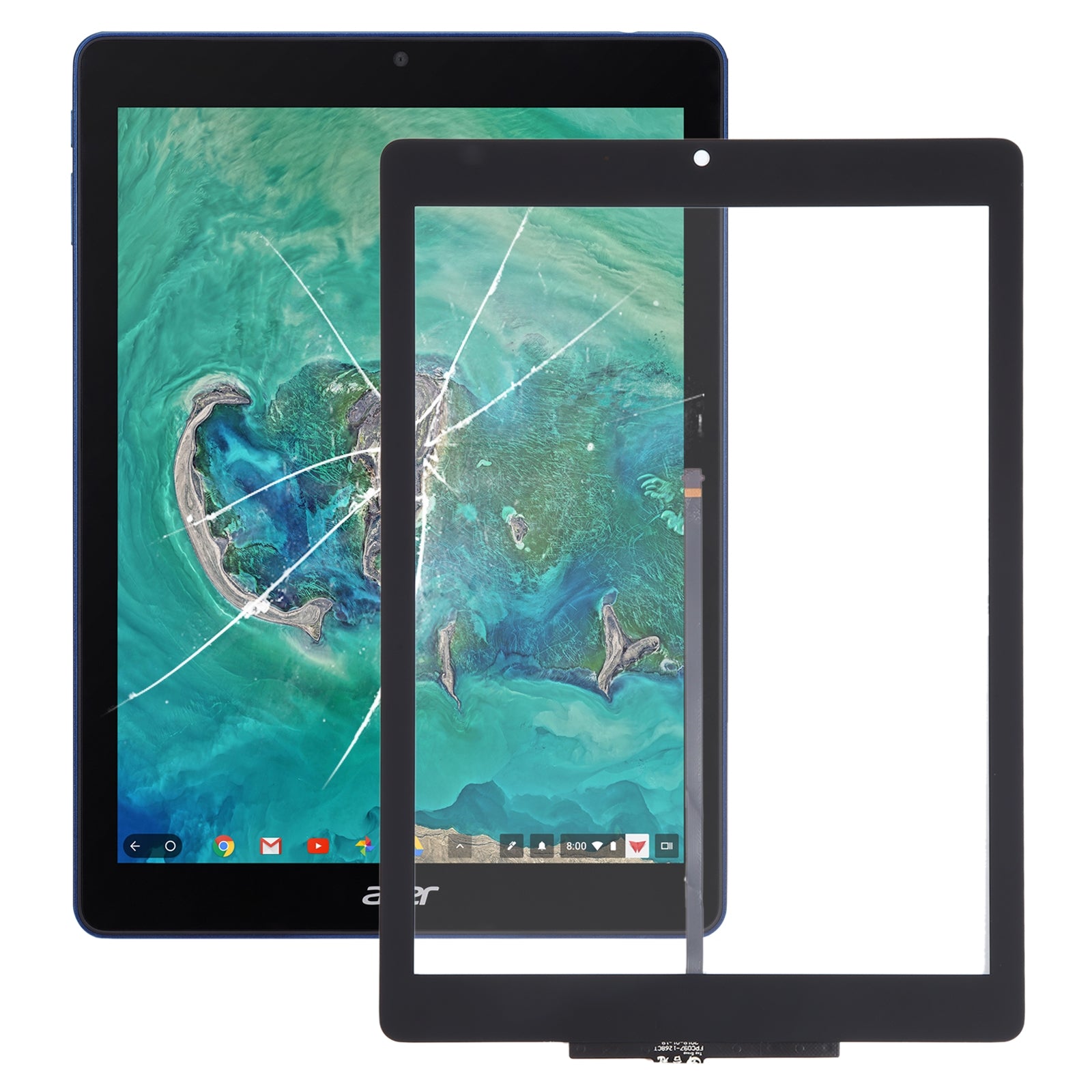 Touch Screen Digitizer Acer Chromebook Tab 10 D651N-K9WT Black