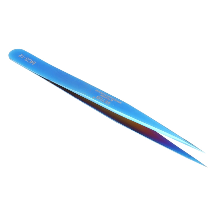 Vetus MCS-12 Brilliant Color Tweezers (Blue)