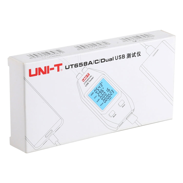 Probador de amperímetro y voltímetro USB UNI-T