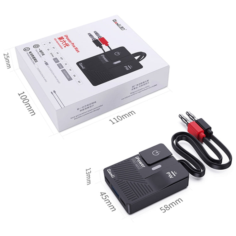 Qianli iPower Max Pro Power Supply Test Cable For iPhone 11 / 11 Pro Max / 11 Pro / X / XS / XS Max / 8 / 8 Plus / 7 / 7 Plus / 6 / 6 Plus / 6S / 6S Plus
